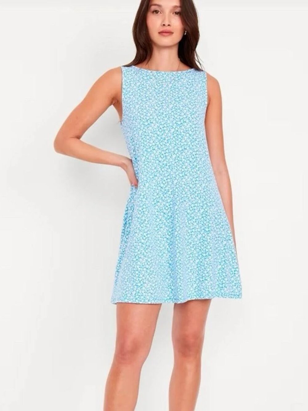 Old Navy- Sleeveless Mini Swing Dress- Tall